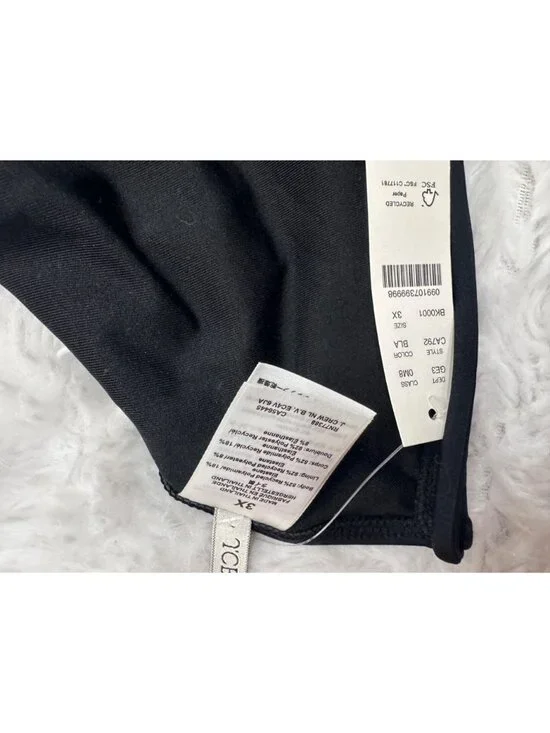 J. Crew Perfect String Teardrop Unpadded Bikini Top Black CA792 3X NEW Triangle - Picture 7 of 7